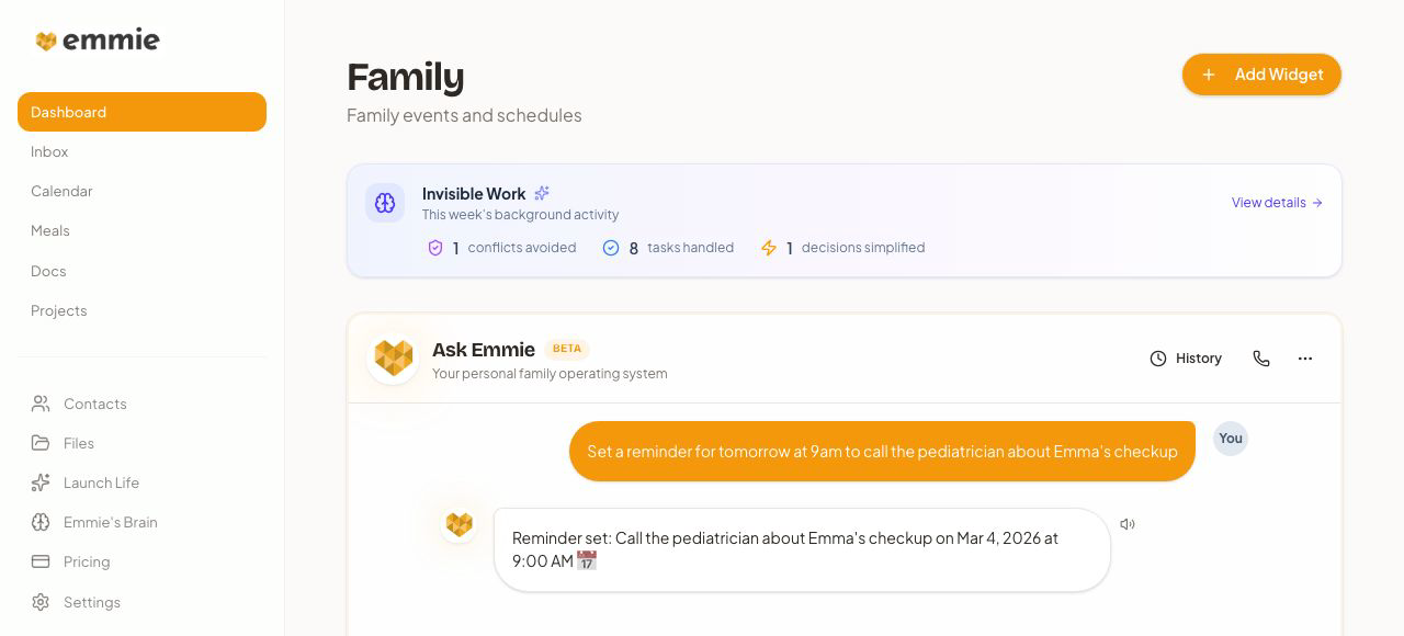 How Emmie works — your family assistant that knows your family